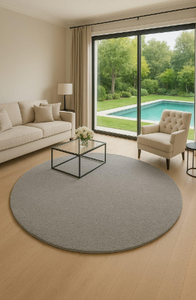 Tapis KNOT RUG en laine tuftée à la main, haute qualité, motif rond moderne, fait main, écologique, pour salon, chambre d'enfants, hôtels, bureau - Product Image 6