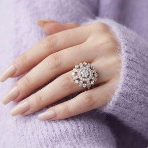 Jewellery Exporter Competitive Price Valuable Classic 18k Rose Gold Real Diamond Wedding Hyperbole Rings Girlfriend Presents - Product Image 1