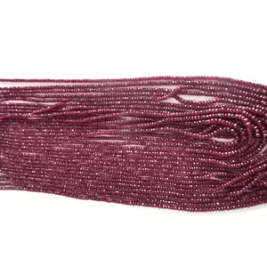 Cuentas de piedra de rubí para hacer joyas, piedras curativas, cuentas de piedras naturales - Product Image 1