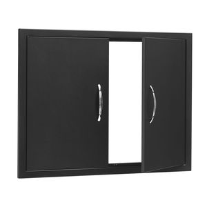 Maniglie verticali da 31W x 24H pollici per porte da cucina esterne, maniglie a filo per pannelli freddi, accessori per mobili da cucina - Product Image 1