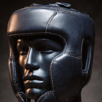 Casque de protection en cuir rembourré pour boxe, karaté, judo, réduction des chocs, protection contre les collisions, équipement d'entraînement