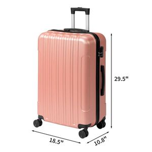 Valigia Trolley in ABS con Tre Ruote Staccabili da 28 Pollici, Disponibile in 20/24/28 Pollici, Finitura Opaca Testurizzata, Disponibile in Tutte le Misure - Product Image 4