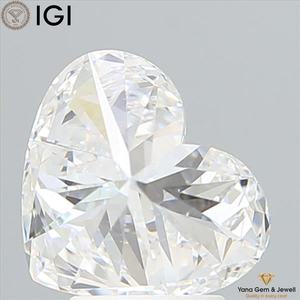 3,50 CT Bright Love CVD Lab Grown Heart Cut Diamante suelto 8,97 MM E Color VS1 Clarity IGI Certificado para anillo de corazón capturado - Product Image 4