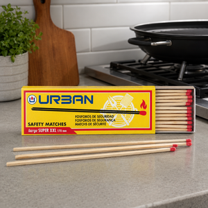 Allumettes de sécurité pour barbecue fabriquées en Inde, longues allumettes en bois pour barbecue, cuisine et allumage de feux en extérieur - Product Image 1