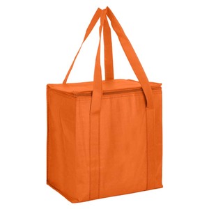 Eco Friendly PP woven Zipper Closure Foldable Heavy Duty Reusable Large Capacity Insulated Thermal Cooler Bag for Grocery - Product Image 5