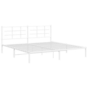 Base de Cama Doble de Acero con Recubrimiento en Polvo Blanco, Categoría de Productos de Camas Metálicas - Product Image 2