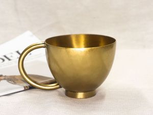 Artisan Brass <b>Cup</b> and <b>Saucer</b> with Intricate Embossed Patterns for Elegant Dining and Gifting Purposes. - Product Image 3