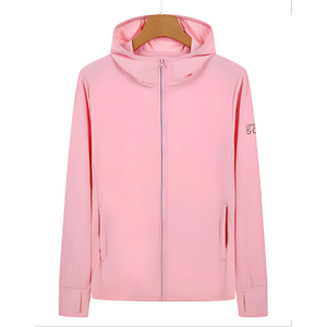 เสื้อแจ็คเก็ตไนลอนแบบซิปหน้าสำหรับฤดูหนาว ยูนิเซ็กซ์ บางเฉียบ ระบายอากาศได้ดี น้ำหนักเบา ป้องกันรังสียูวี ทอแบบถัก ทนลม กันแดด - Product Image 5