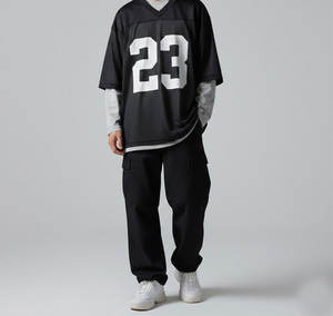 Maillot de baseball personnalisé, coutures de qualité supérieure, léger, 100% polyester, tissu respirant et anti-humidité pour tous les jours - Product Image 1