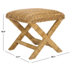 เก้าอี้ผักตบชวาสไตล์โบฮีเมียนแบบถักด้วยมือมีเอกลักษณ์ - Product Image 4