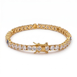Juego de Tobilleras de Plata de Ley de Doble Capa con Moissanita, Modernas y Elegantes para Mujer, Gran Venta - Product Image 3