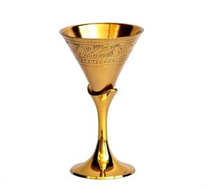 Gobelet en verre et laiton de qualité supérieure, fait main, élégant, traditionnel, pour la maison - Product Image 1