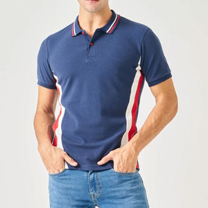 Chemises polo pour hommes en coton de qualité supérieure, logo brodé personnalisé, polos décontractés de marque, hauts de sport pour hommes - Product Image 1