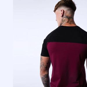 T-shirt Muscle Fit Gym pour homme avec logo personnalisé 95% coton 5% élasthanne col rond manches courtes oversize coupe ajustée motif solide - Product Image 4