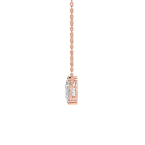 Colgante con Formas Geométricas Variadas, Corte Rectangular, Navette, Gota de Agua, Detalles en Oro Rosa de 14kt y 18kt, Joyería Fina HPHT - Product Image 5