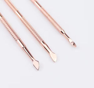 Empujador de Cutículas 1PC de Acero Inoxidable Certificado, Doble Cara, Reutilizable, Cuchara para Manicura, Removedor de Cutículas, Cuidado de Cutículas, Empujador de Piel Muerta - Product Image 2