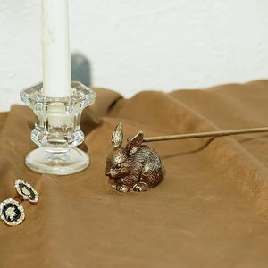 Éteignoir à bougie en aluminium moulé, éteignoirs à bougie en forme de lapin avec long manche - Product Image 4