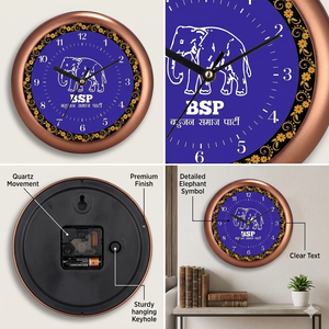 Personalized <b>Digital</b> Printing Political Leader Photo Wall <b>Clock</b> Decorative Analog Timepiece for Back to School & Graduation - Product Image 2