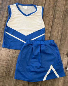 Uniforme de cheerleading personnalisé, couleurs et logo sur mesure, tissu 320g, nouveau design, vente en gros, haute qualité, uniforme de cheerleading sans manches pour adultes - Product Image 2