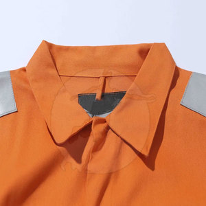 Ropa de Trabajo para Exteriores con Cinta Reflectante Visible, Traje de Tela Resistente de Manga Larga, Fabricación Personalizada, Traje de Seguridad Industrial - Product Image 5