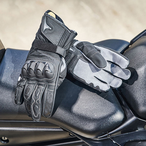 Gants de moto, gants de protection pour motards, gants de motocross unisexes en cuir imprimé, imperméables, respirants, pour sports de plein air, gants de sécurité - Product Image 6