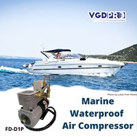 12V haute efficacité étanche robuste DC sans huile professionnel à bord frein à air casier puissant camion compresseur d'air pompe