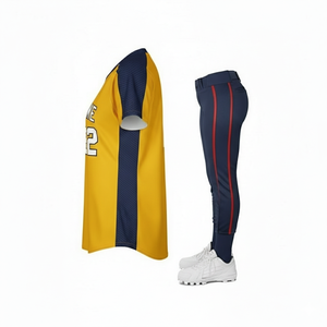 2026 High Quality Custom Printed Baseball Uniform Set 100% Polyester Breathable Quick-Dry Team Wear Unisex Baseball Jersey Short - Product Image 4