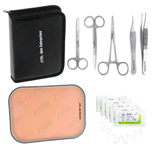 Medic Instruments <b>Silicone</b> Suture <b>Pad</b> Realistic Wound Medic Instruments Complete Surgical Kit Suture Practice Stainless Steel - Product Image 1