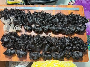 Funmi Hair Weft Bouncy Curly Double Drawn Human Hair Bundles - Product Image 2