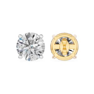 Boucles d'oreilles en or massif 14K 9K 10K 18K avec diamants de laboratoire certifiés IGI, fabricant de bijoux fins éthiques RJC ODM OEM, vente en gros EA502068 - Product Image 3