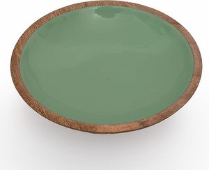 Bol décoratif artisanal en bois de manguier pour servir des fruits secs, des chips, des gâteaux, sur la table basse, le comptoir, ou comme vaisselle de cuisine. - Product Image 3