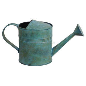 Canne d'arrosage galvanisée avec poignée Boîte d'arrosage galvanisée pour jardin fini avec poignée Pots de fleurs et jardinières - Product Image 1