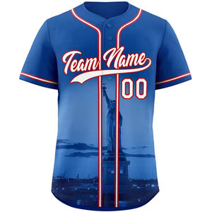 Camisetas de Béisbol Personalizadas para Hombre, Estilo Urbano, Transpirables, Tallas Grandes, Estampadas, Personalizadas, para Softbol, Cuello en V - Product Image 4