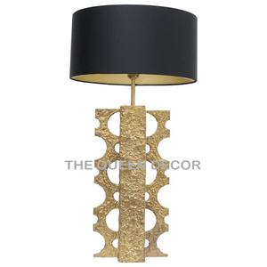 Golden Aluminum Metal Leafy Design & White Marble Base Classic Lightening Table <b>Lamp</b> Hotels And Wedding Best <b>Cheap</b> Piece - Product Image 6