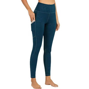 Nouveau design, leggings décontractés pour femmes de haute qualité, séchage rapide, respirants, en spandex/nylon, en vente en ligne - Product Image 1