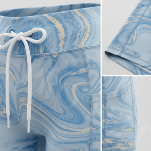 Shorts de sport pour femmes, design par sublimation de haute qualité, sans couture, extensibles, compressifs, vêtements de sport personnalisés - Product Image 4