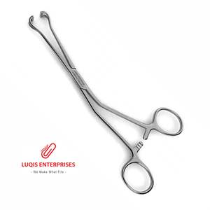 Pinces à tissus Allis Babcock, pinces chirurgicales angulées, pinces de préhension en acier inoxydable, instrument chirurgical médical - Product Image 1