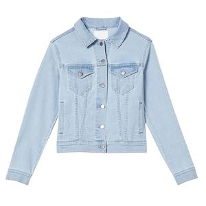 Haute qualité femmes surdimensionné coton Jean veste à la mode à manches longues Denim surchemise avec fermeture boutonnée Style décontracté - Product Image 1