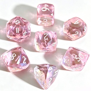 Jeu de dés en résine de qualité supérieure, 7 pièces, pour D&D, avec bords tranchants, pour jeux de rôle sur table, à bas prix - Product Image 4