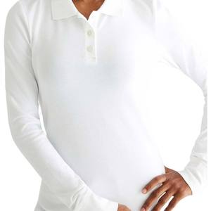 เสื้อโปโลผู้หญิงแบบเรียบคุณภาพสูง ออกแบบเองได้ตามสั่ง สำหรับเล่นกอล์ฟและสวมใส่ลำลอง พร้อมโลโก้สั่งทำ - Product Image 1