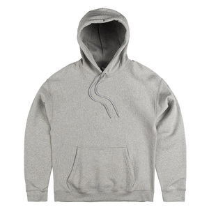 Sudadera con Capucha Extra Grande para Hombre, 100% Algodón, Felpa Francesa, Color Sólido Informal, Logotipo Estampado en la Parte Delantera, Ropa Deportiva para Otoño - Product Image 5