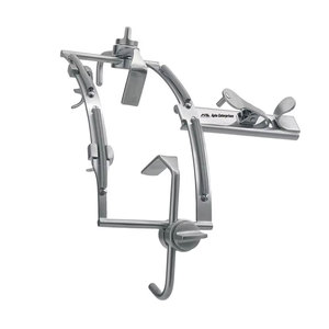 Écarteur chirurgical manuel pour procédures orales et maxillo-faciales, instrument réutilisable, écarteur buccal DINGMAN, ensemble complet en acier inoxydable - Product Image 3