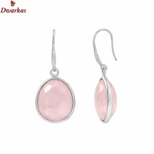 Pendientes de cuarzo ahumado en plata de ley 925 para mujer, joyería al por mayor, pendientes de plata de ley 925 para mujer, joyería de moda. - Product Image 4