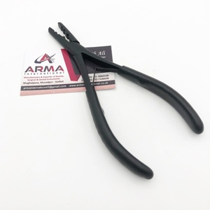 Pinza de 2 orificios de acero inoxidable de grado quirúrgico, ecológica, para quitar microanillos de queratina para el cabello, 7 pulgadas, ¡la más vendida! - Product Image 2