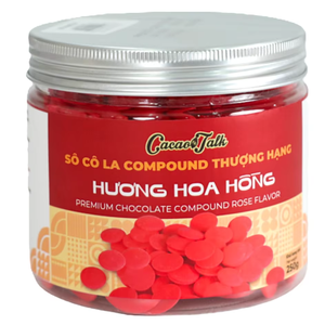 Factory Price Bulk Wholesale OEM/ODM Export Supplier HALAL Bakery Use Rose Compound Chocolate Button Cocoa 1KG Biscuits Cookies - Product Image 1