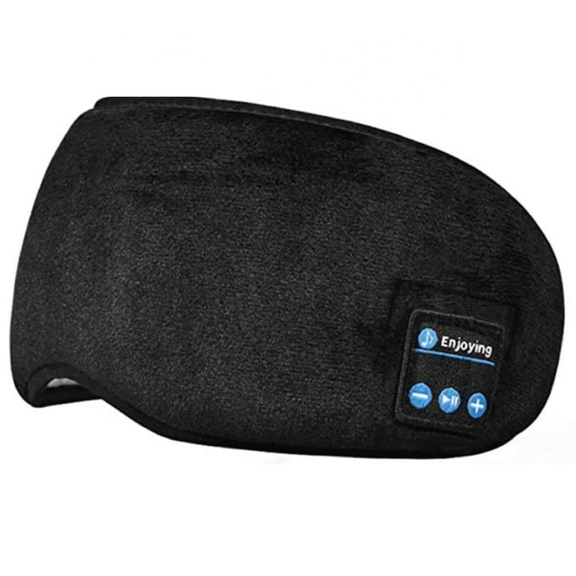 5.0BT Cotton 3D Sleep Headphone Eye Mask Music Shading Light Anti-Wrinkle Dark Circles 8 Hours Playtime 10M Bluetooth 180mAH