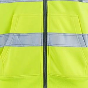 Hi Vis ANSI Class 3 Waterproof <b>LED</b> Flash Fleece Safety Workwear Hoodie Jacket with Customized Logo for Men - Product Image 5