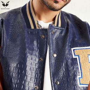 2026 Customized Contrast Color Men Outer Wear Comfortable Different Size Winter Wear For Adult College Baseball Varsity Jacket - Product Image 6