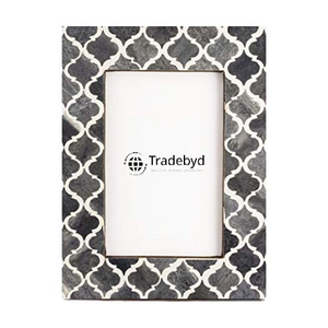 Marco de Fotos Creativo de Lujo Hecho a Mano con Incrustaciones de Hueso, Acabado Brillante y Opción de Logotipo Personalizado - Marco de Diseño Premium por Tradebyd - Product Image 6
