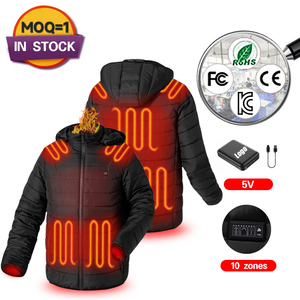 Wholesale Custom <b>Battery</b> Heated Jacket Puffer in Stock Down Coat Women's - Product Image 2